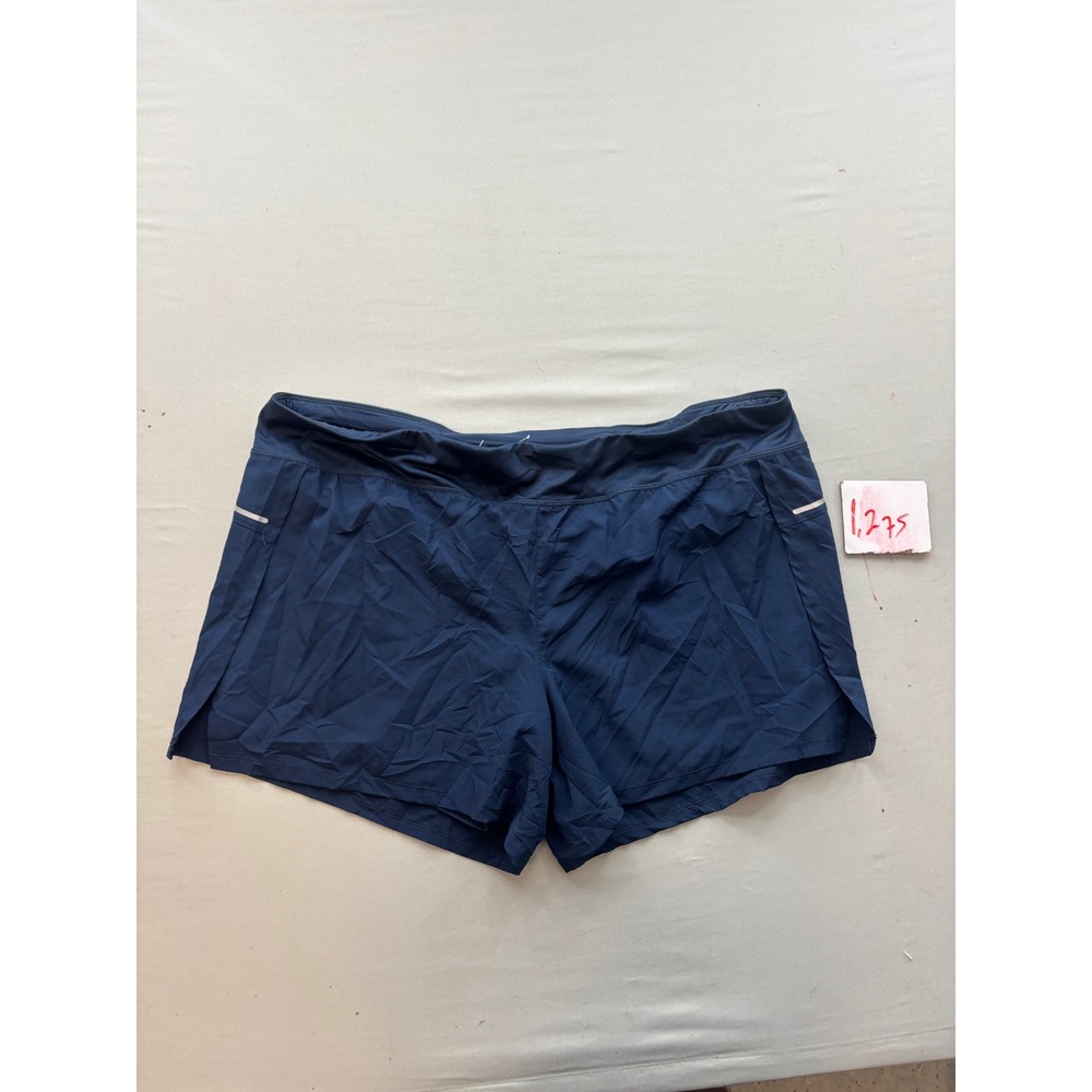 Avia Womens Navy Blue 2-in-1 Running Shorts Plus Size XXXL 3XG Activewear